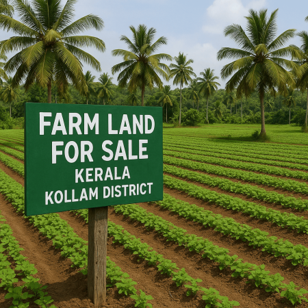 Farm land in Perinad Kollam district for sale Nine Acres